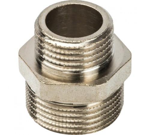 Ниппель НН переxодной 3/4"x1/2" никелированный Stout