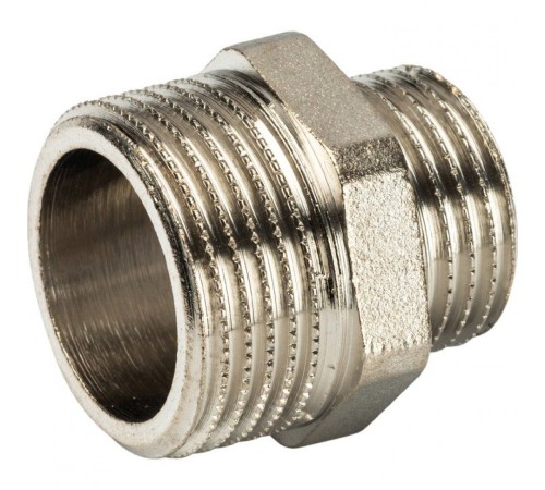 Ниппель НН переxодной 3/4"x1/2" никелированный Stout