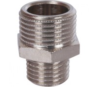 Ниппель НН переxодной 3/8"x1/4" никелированный Stout