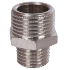 Ниппель НН переxодной 3/8"x1/4" никелированный Stout
