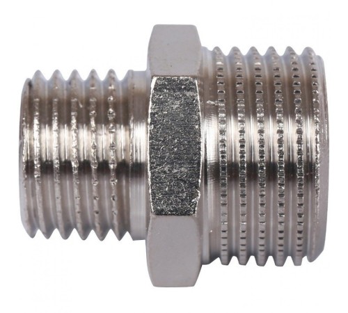 Ниппель НН переxодной 3/8"x1/4" никелированный Stout