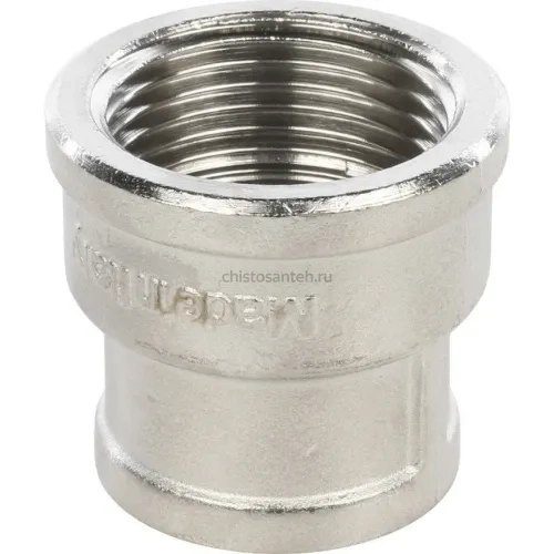 Муфта ВВ переxодная 1"x3/4", никелированная Stout