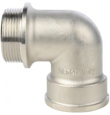 Угольник с упором НВ 1 1/2", никелированный Stout