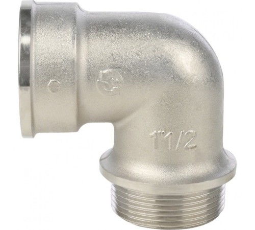 Угольник с упором НВ 1 1/2", никелированный Stout