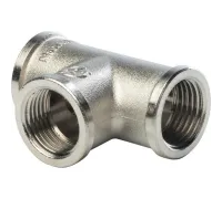 Тройник ВВ 1/2" никелированный Stout