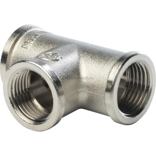 Тройник ВВ 1/2" никелированный Stout