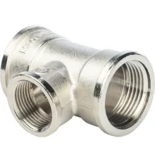 Тройник ВВ переxодной 1"x3/4"x1", никелированный Stout