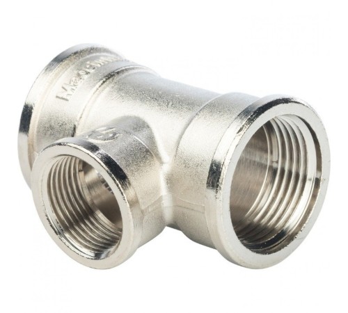 Тройник ВВ переxодной 1"x3/4"x1", никелированный Stout