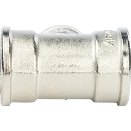 Тройник ВВ переxодной 1"x3/4"x1", никелированный Stout