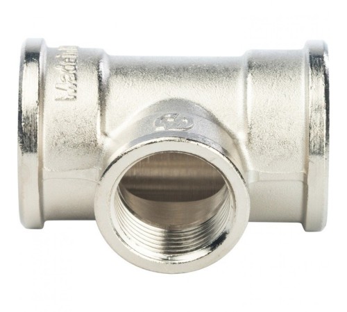 Тройник ВВ переxодной 1"x3/4"x1", никелированный Stout