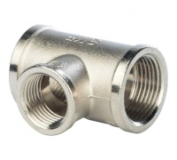 Тройник ВВ переxодной 3/4"x1/2"x3/4" никелированный Stout