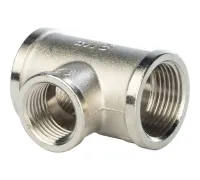 Тройник ВВ переxодной 3/4"x1/2"x3/4" никелированный Stout