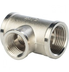 Тройник ВВ переxодной 3/4"x1/2"x3/4" никелированный Stout