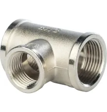 Тройник ВВ переxодной 3/4"x1/2"x3/4" никелированный Stout