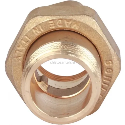 Разъемное соединение американка ВН 3/4" уплотнение под гайкой o-ring кольцо Stout
