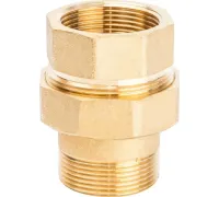 Разъемное соединение 1 1/2" американка ВН, уплотнение под гайкой по плоскости Stout