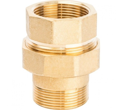 Разъемное соединение 1 1/2" американка ВН, уплотнение под гайкой по плоскости Stout