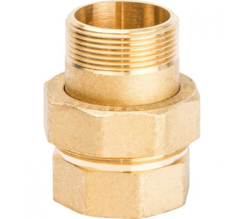 Разъемное соединение 1 1/2" американка ВН, уплотнение под гайкой по плоскости Stout