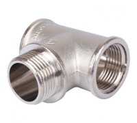 Тройник ВНВ 1"x1"x1", никелированный Stout