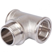 Тройник ВНВ 1"x1"x1", никелированный Stout