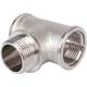Тройник ВНВ 1"x1"x1", никелированный Stout