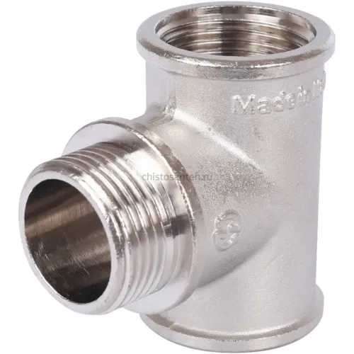 Тройник ВНВ 1"x1"x1", никелированный Stout