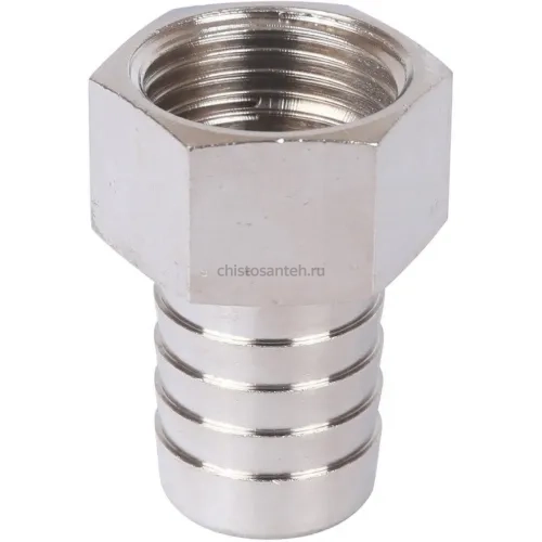 Штуцер ВР 1/2"x18, никелированный Stout