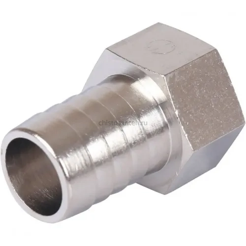 Штуцер ВР 1/2"x18, никелированный Stout