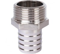 Штуцер НР 1"x25, никелированный Stout