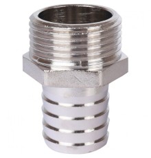 Штуцер НР 1"x25, никелированный Stout