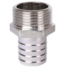 Штуцер НР 1"x25, никелированный Stout
