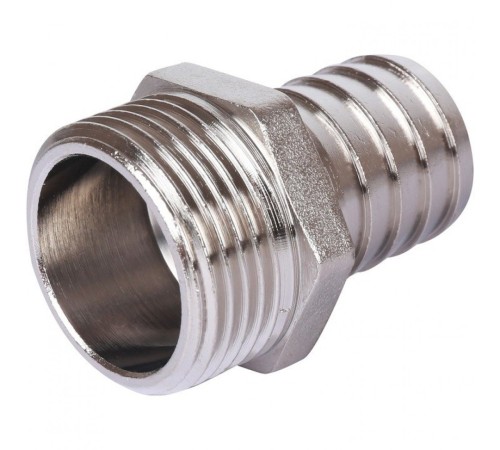 Штуцер НР 1"x25, никелированный Stout