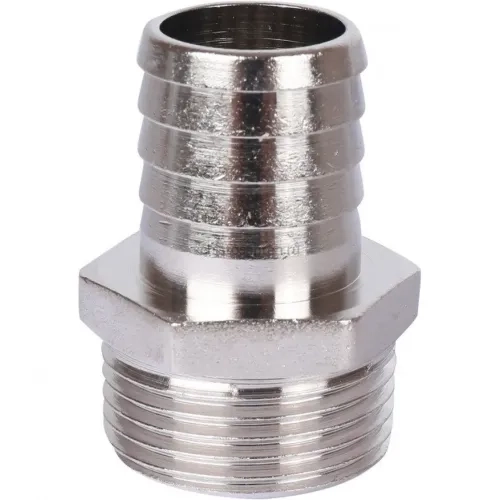 Штуцер НР 1"x25, никелированный Stout