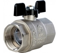 Кран шаровой полнопроходной ВР/ВР 1 1/4", ручка бабочка Stout