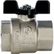 Кран шаровой полнопроходной ВР/ВР 1 1/4", ручка бабочка Stout