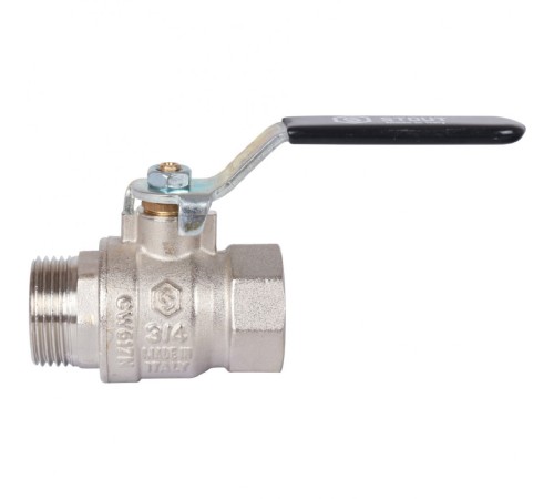 Кран шаровой стандартнопроходной ВР/НР 3/4", ручка рычаг Stout