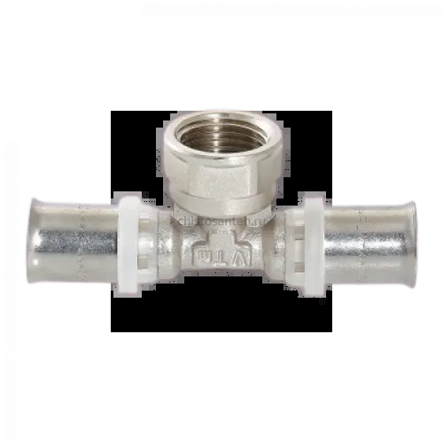 Тройник пресс с внутренней резьбой 26х1/2"х26 Valtec