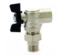 Кран шаровый со сгоном угловой 1/2" Bugatti