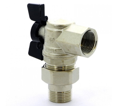 Кран шаровый со сгоном угловой 3/4" Bugatti Кран шаровый со сгоном угловой 3/4" Bugatti