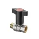 Кран шаровый 1 1/2" НВ маховик пластмассовый Optibal Oventrop