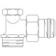 Вентиль на обратную подводку 1/2" x 3/4" НР, угловой Combi 2 Oventrop