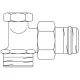 Вентиль на обратную подводку 1/2" x 3/4" НР, угловой Combi 2 Oventrop