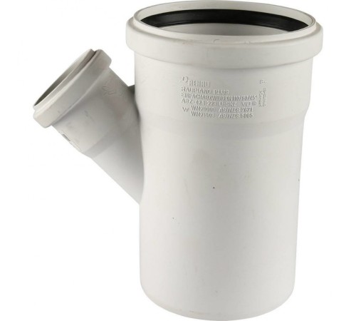 Тройник канализационный Raupiano Plus 110/50х45° REHAU (РЕХАУ - 11213041001) Тройник канализационный Raupiano Plus 110/50х45° REHAU (РЕХАУ - 11213041001)