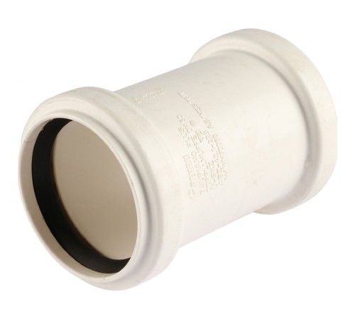 Муфта канализационная двухраструбная Raupiano Plus 50 REHAU (РЕХАУ - 11215041001)