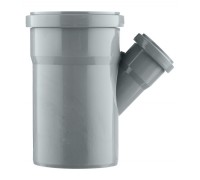 Тройник канализационный HTEA 110х50/45° Ostendorf