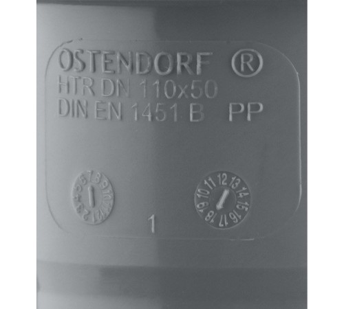 Переходник канализационный HTR 110х50 Ostendorf Переходник канализационный HTR 110х50 Ostendorf