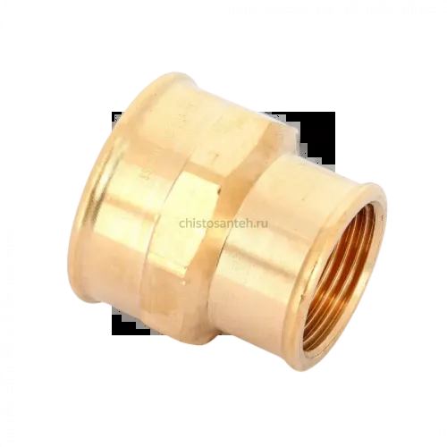 Муфта переxодная ВВ 1 1/4"x1" бронза Viega