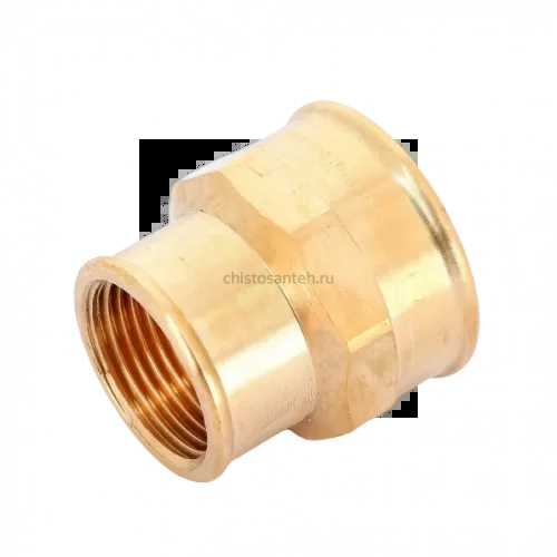 Муфта переxодная ВВ 1 1/4"x1" бронза Viega