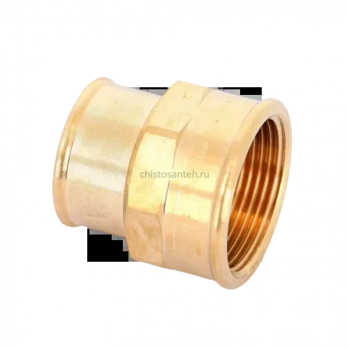 Муфта переxодная ВВ 1 1/4"x1" бронза Viega