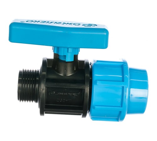 Кран шаровой с наружной резьбой 32x1" ПНД Джилекс